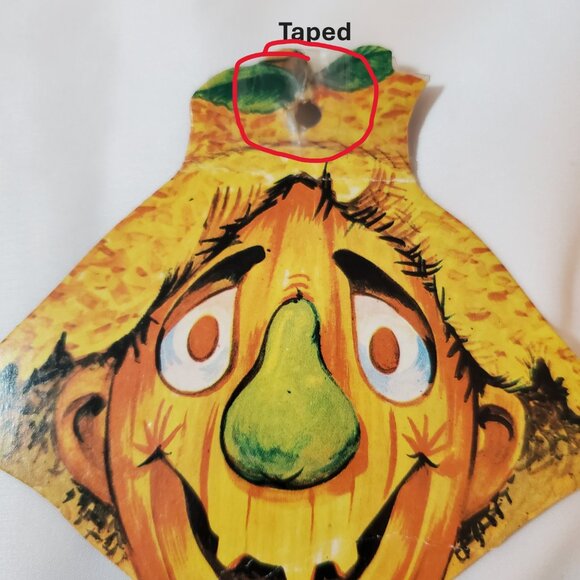 Vintage 24” Halloween Cardboard Die-Cut Jointed Scarecrow – Halloween Décor - Picture 7 of 9